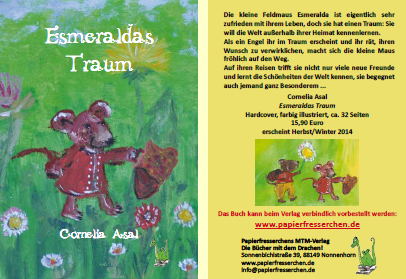 Vorschau: Info-Flyer des Buchs "Esmeraldas Traum"